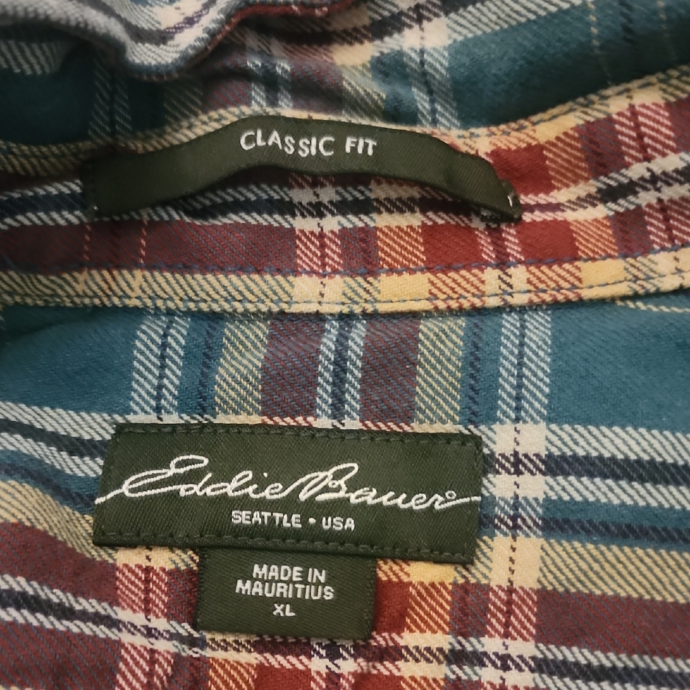 Eddie Bauer Plaid Flannel Shirt